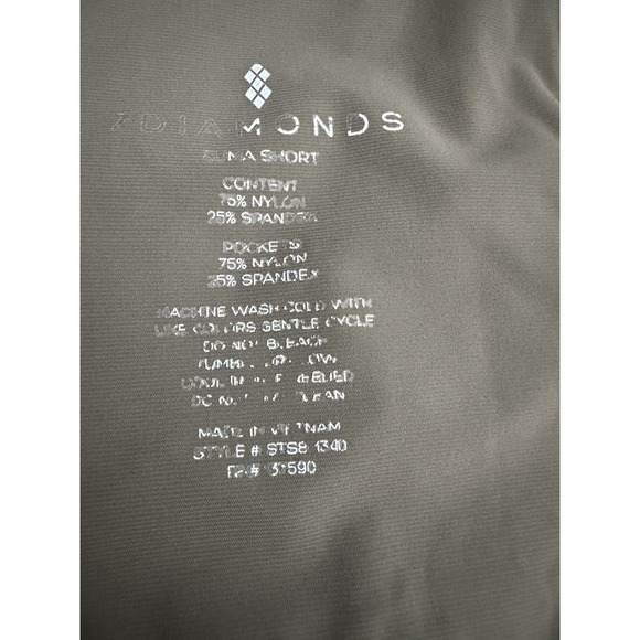 7 Diamonds Zuma Shorts Mens Size XL Gray Nylon Spandex Blend Casual Golf #GG13-5 - Picture 8 of 11